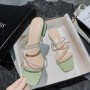 Netizen Water Diamond Cool Slippers For Women Outwear  New Summer Wear Fashion Flat Bottom Thick Heels Large Women's Shoes 41-43