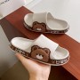 Female Summer New Home Indoor Anti Slip Bathroom Students Wearing Thick Sole Slim Slippers Outside