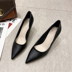 775-15 2023 New Slim Heel Pointed High Heel Shoes For Women's Simple Commuting Outgoing High Heel Shoes Popular On The Internet Same Style